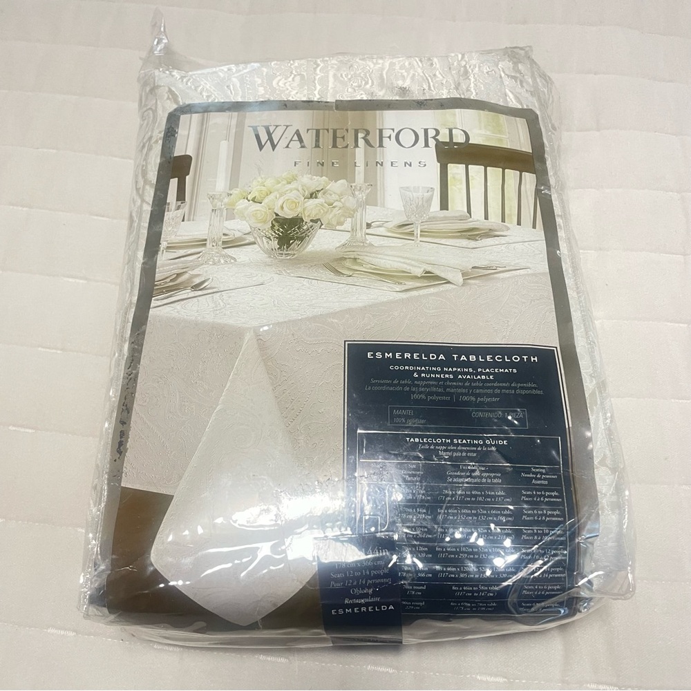 Waterford White Dining Tablecloth Elegant Table Linens